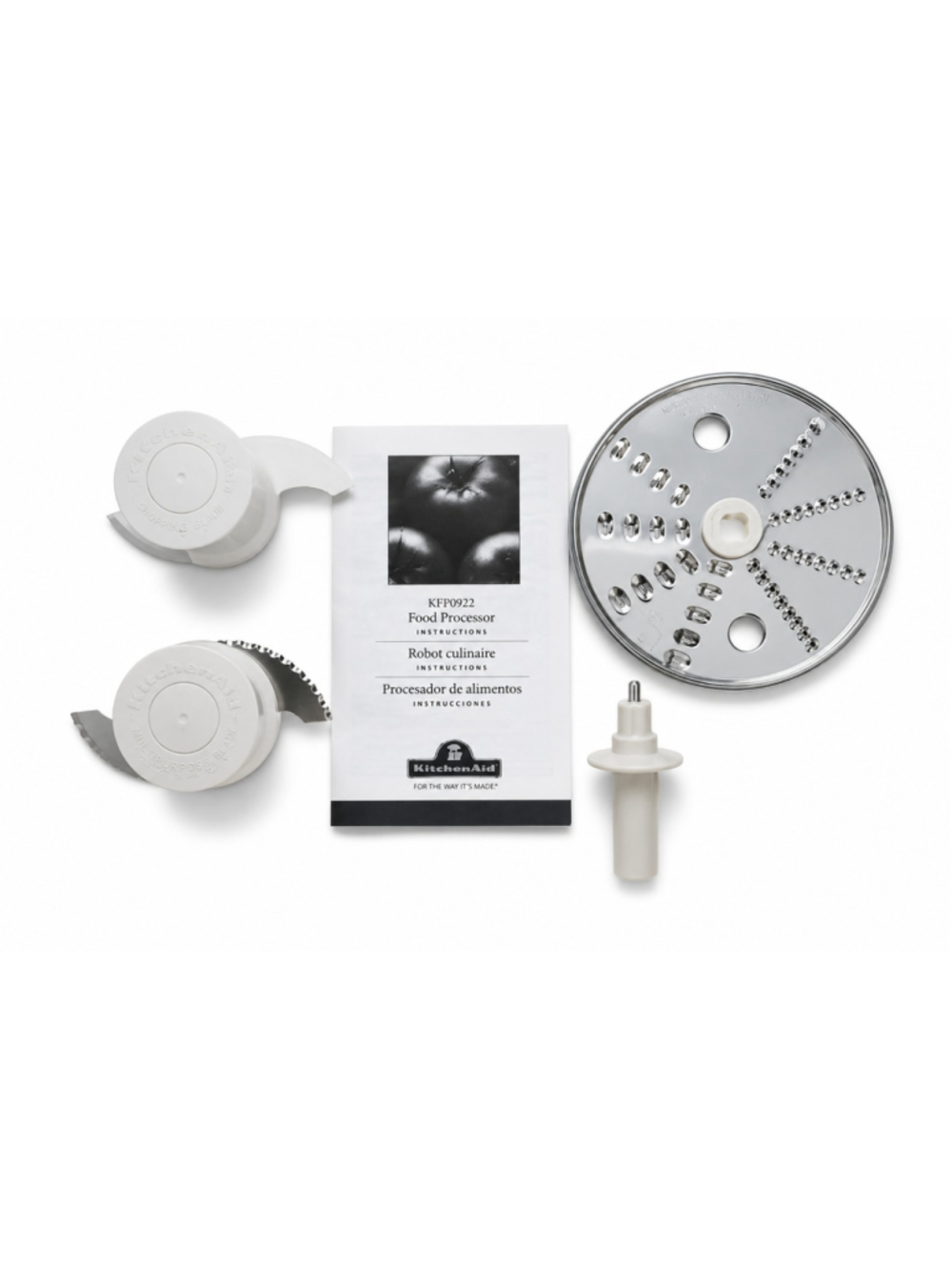 KitchenAid KFP0922 Food Processor Blades Fine Shred Disc Adapter Manual